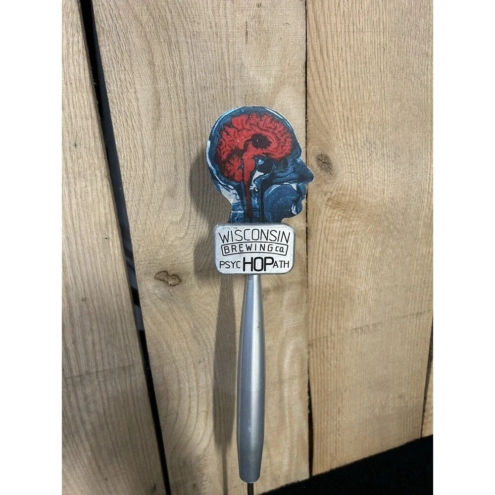 Wisconsin Brewing Co. PsycHOPath 013 Beer Tap Handle Rare HTF B-18
